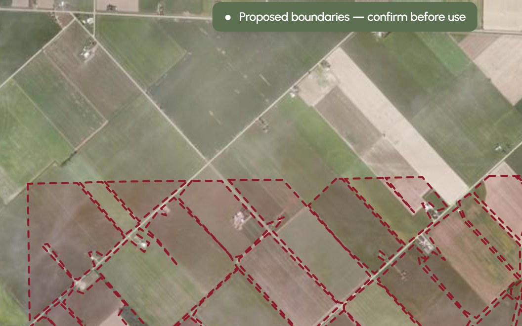FTW boundary proposals on satellite imagery
